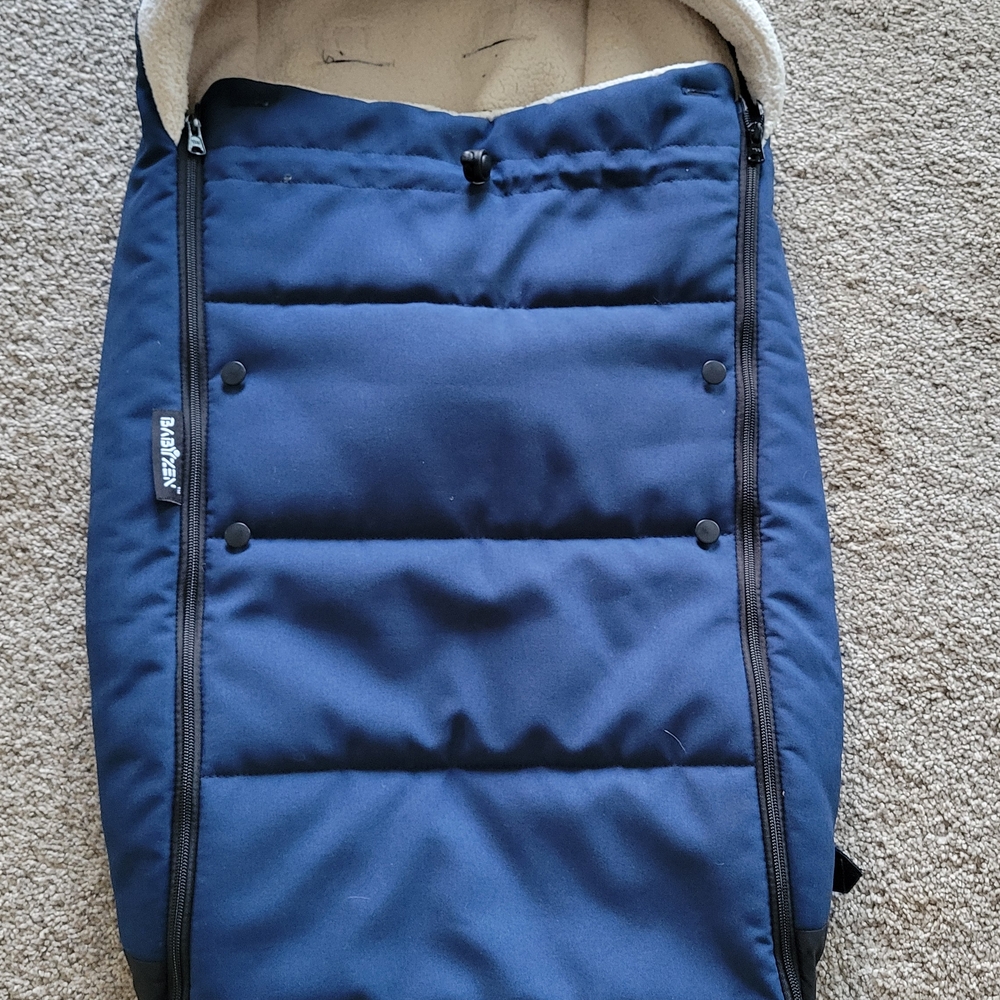 Cozy Navy Blue Stroller Footmuff By  BabyZen YOYO